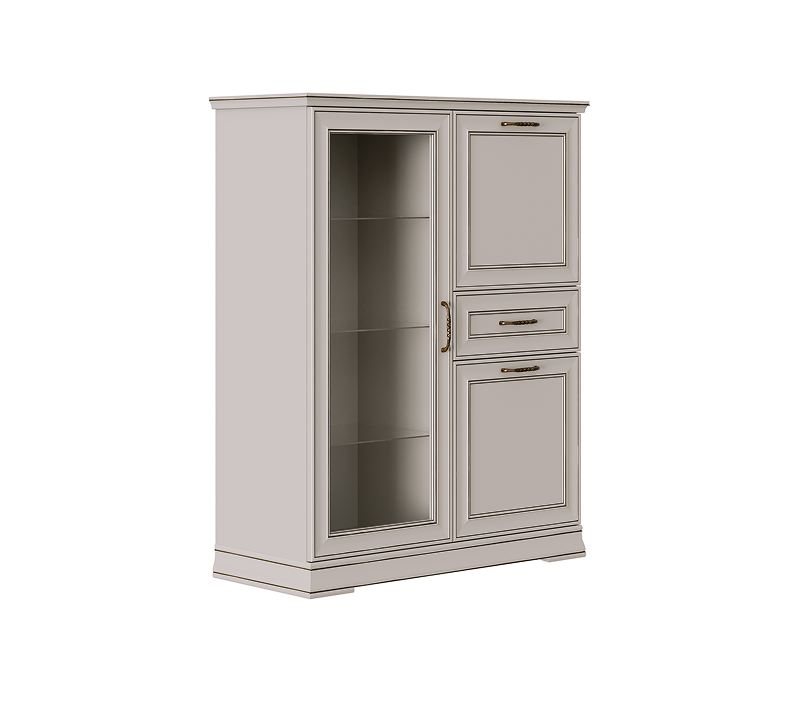 Тумба-витрина Florencia персидский жемчуг KOM1W2D1S_1