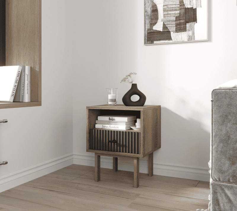 Тумба прикроватная Emerson черный/коричневый EM17/7024/L_3