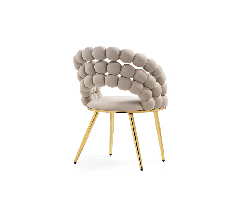 Стул Бол бежевый/золотой_2