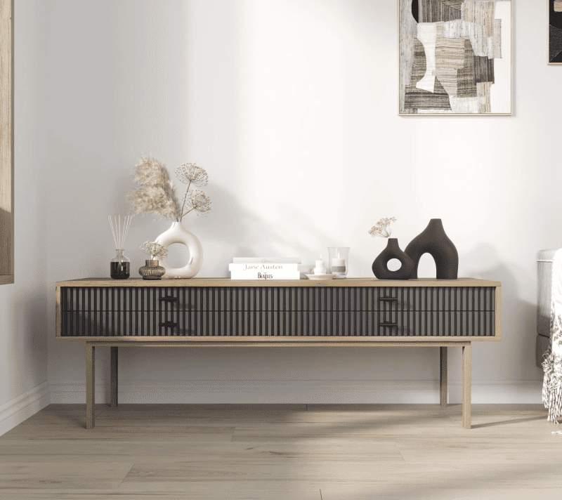 Тумба под телевизор Emerson черный/коричневый EM23/7024/L_1