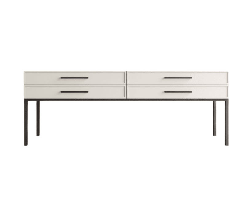 Стол журнальный Nicole белый NEM23