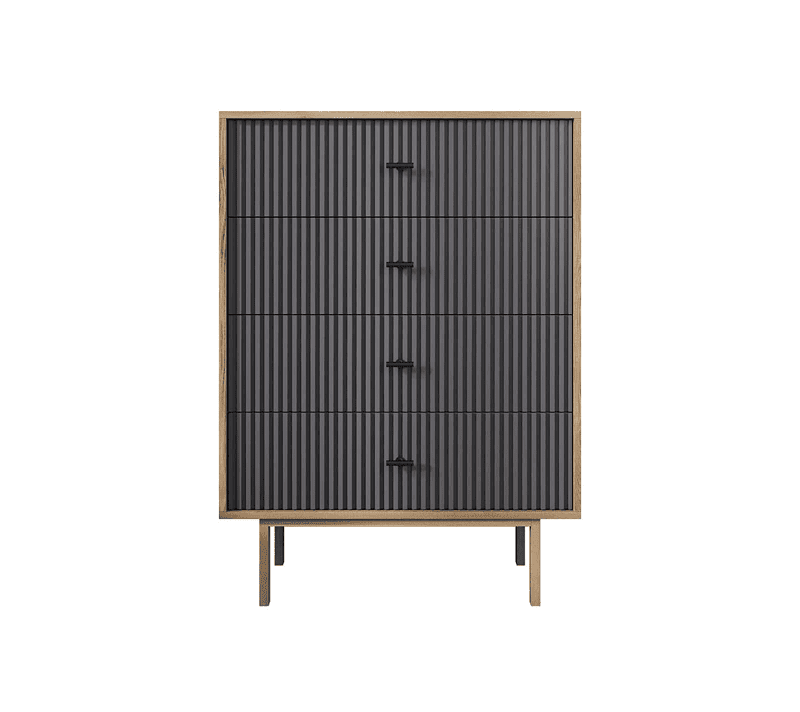 Комод Emerson черный/коричневый EM18/7024/L