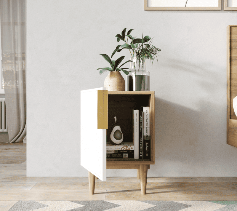 Тумба прикроватная Line бежевый LN08/GR1/beige_2