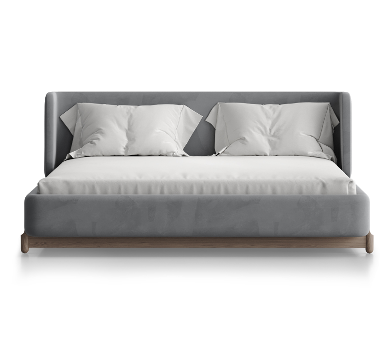 Кровать Basic серый антивандальная 160x200