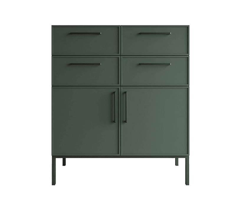 Тумба-комод Nicole зеленый NLN17G