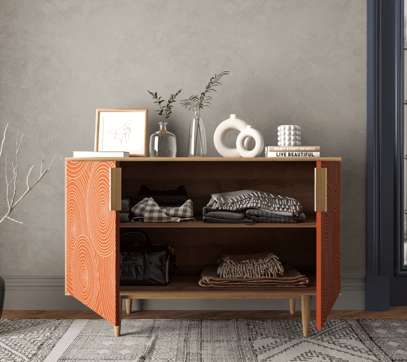 Тумба Line красный R18/red_2