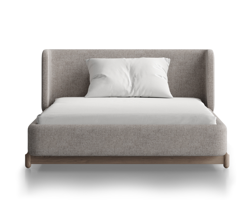 Кровать Basic бежевый рогожка 120x200