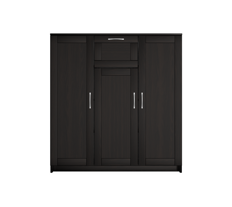 Тумба с 3 дверцами и ящик Sirius дуб венге 117x123