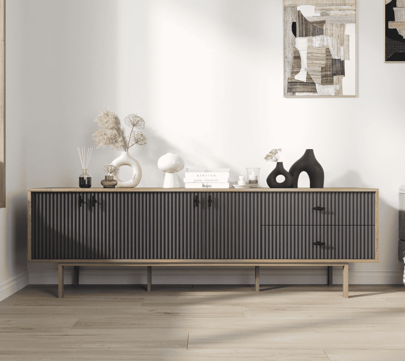 Тумба-комод Emerson черный/коричневый EM04/7024/L_1