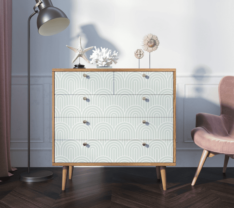 Комод Berber зеленый/белый BB36/Print_34_1