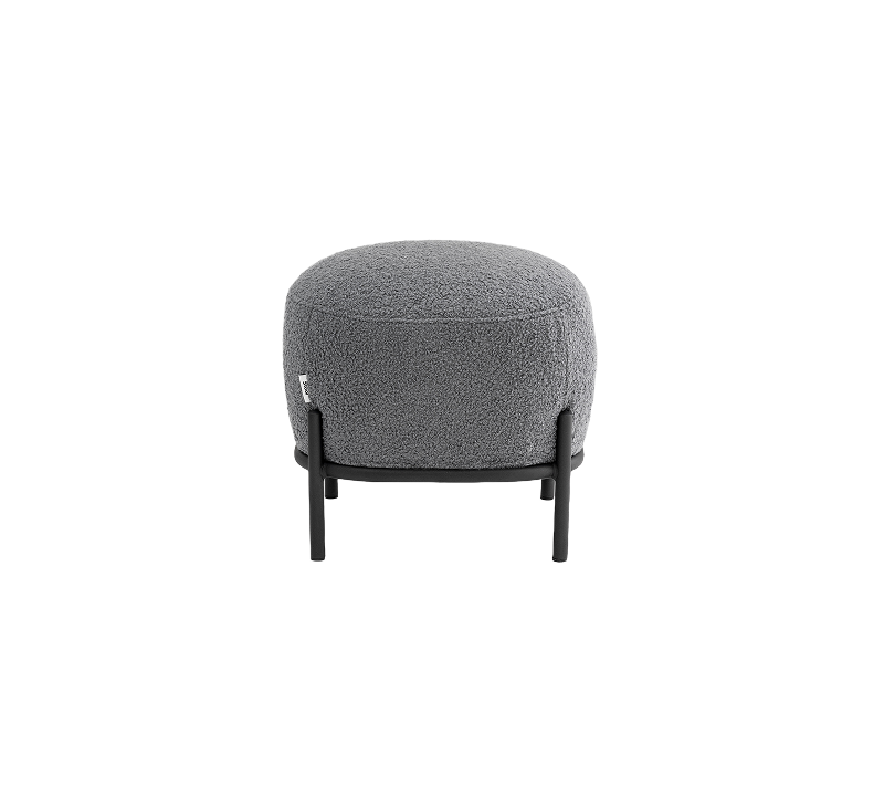 Пуф Стоун Флаффи темно-серый_1