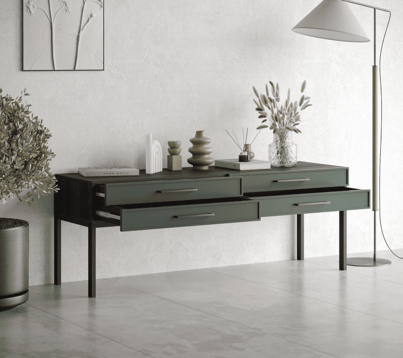 Стол журнальный Nicole зеленый NEM23G_2