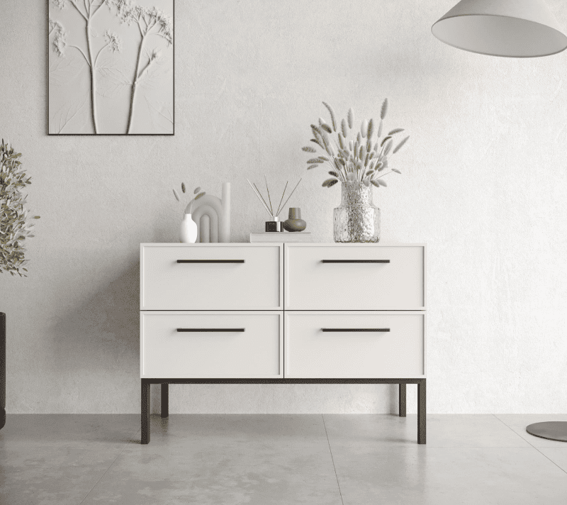 Комод Николь белый NEM05_1