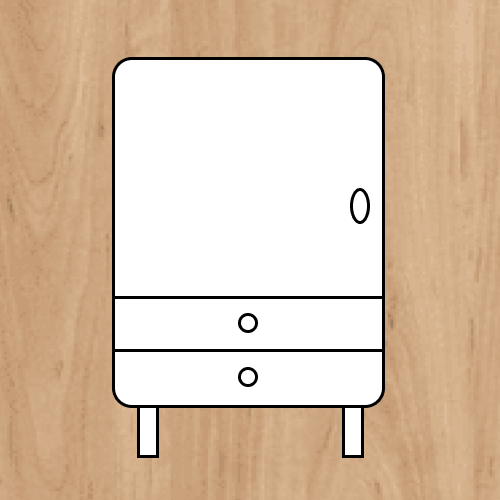 Тумба-комод Bubble Solid орех BBL11S