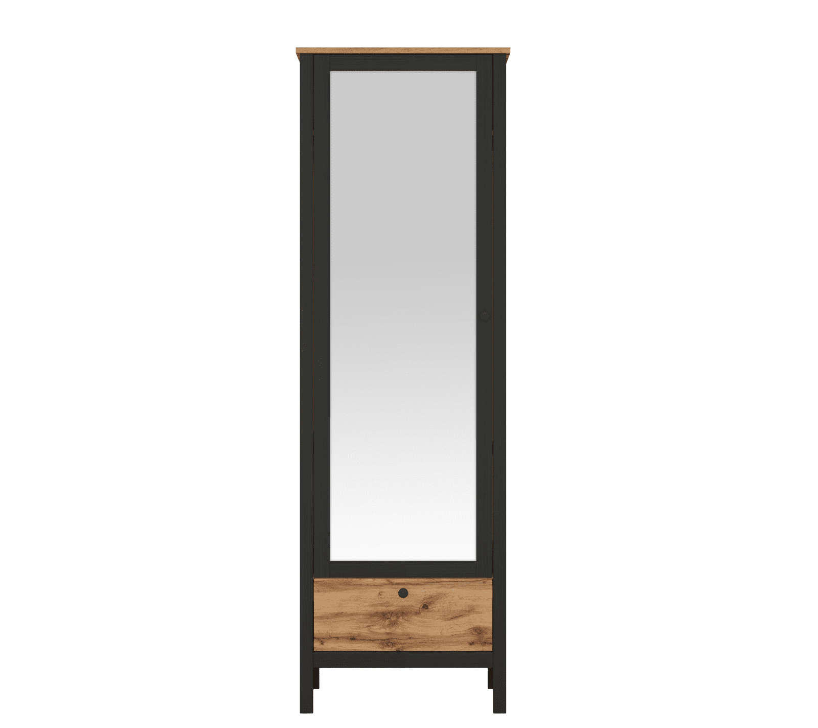 Шкаф с зеркалом Loft дуб вотан SZF1W1S/60