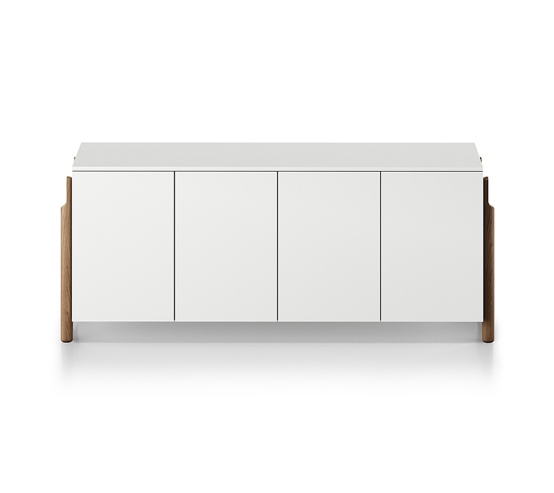 Тумба с 4-мя дверьми Basic белый