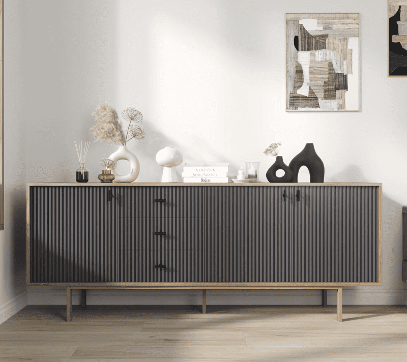 Тумба-комод Emerson черный/коричневый EM07/7024/L_1