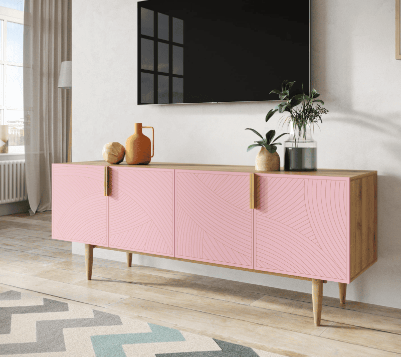 Тумба под телевизор Line розовый LN06/GR1/pink_3