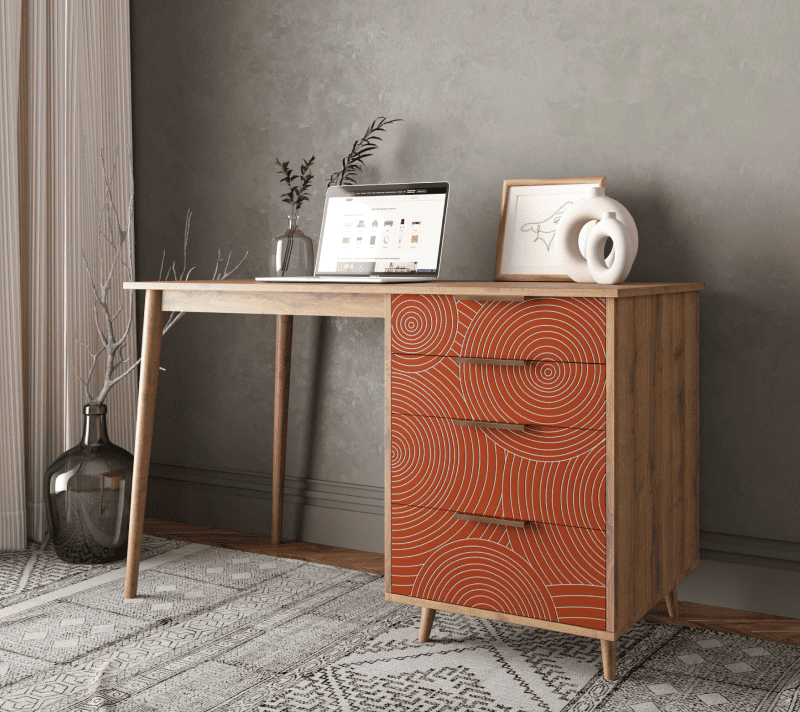 Стол письменный Line красный R23/red_3