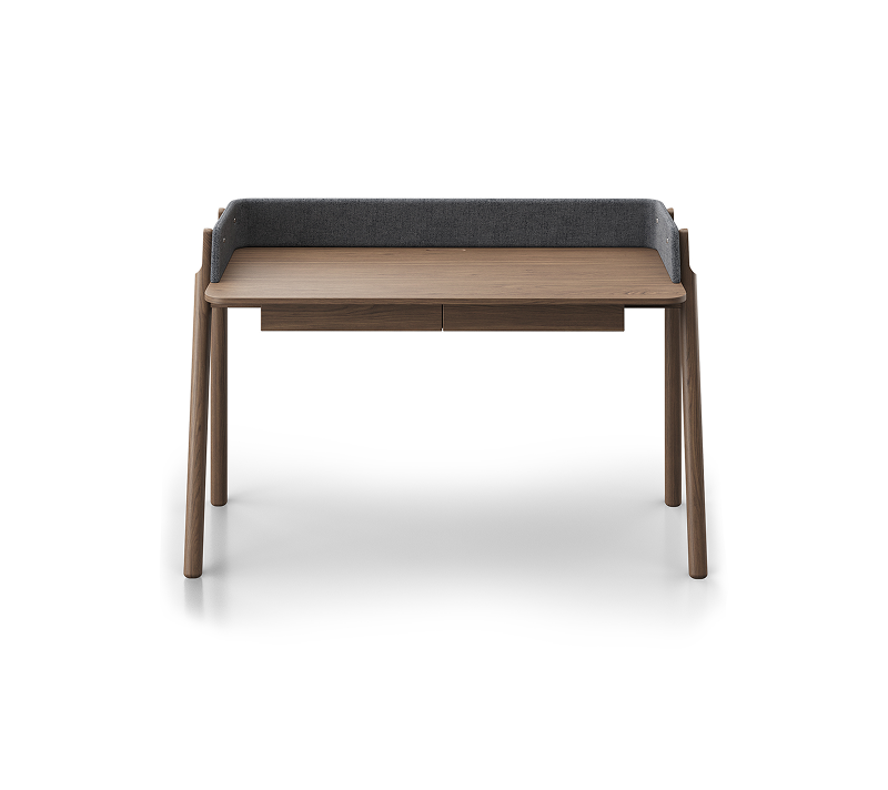 Стол письменный Basic натуральный дуб/серый рогожка 140x60