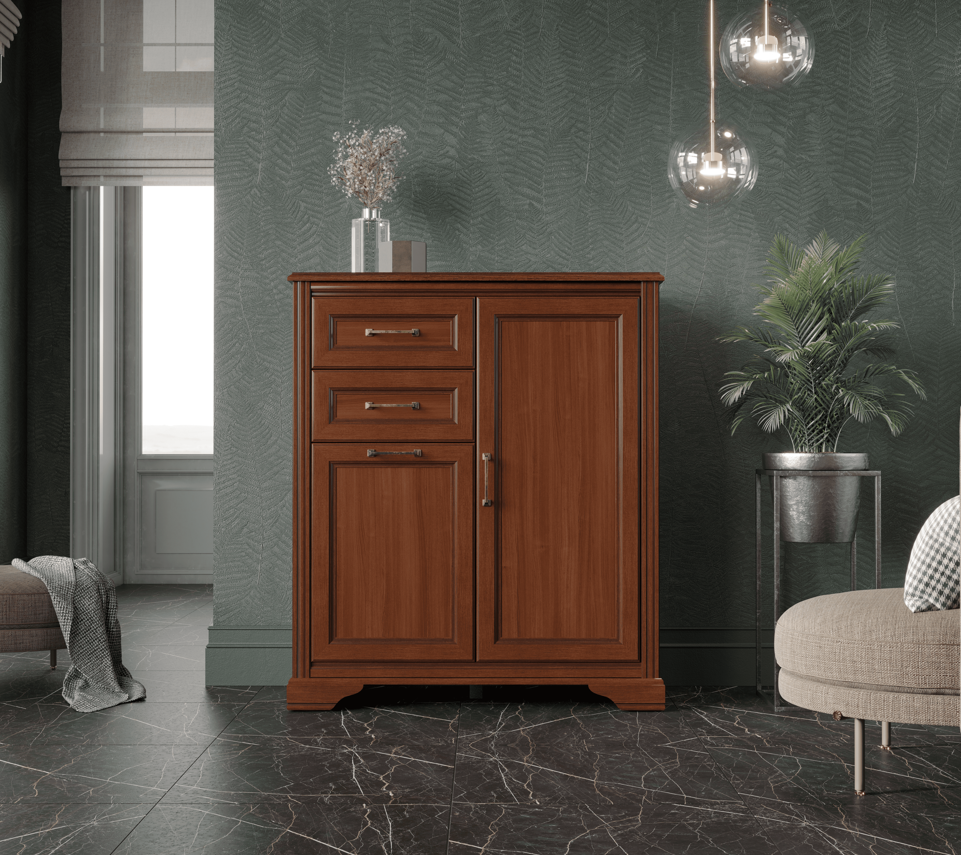 Тумба-комод Stylius орех донской KOM2D2S_1