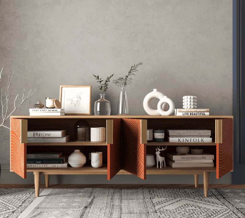 Тумба под телевизор Line красный R21/red_2