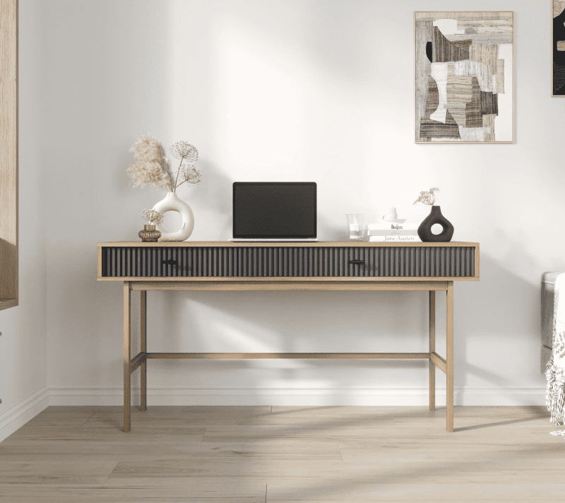 Стол консольный Emerson черный/коричневый EM22/7024/L_1