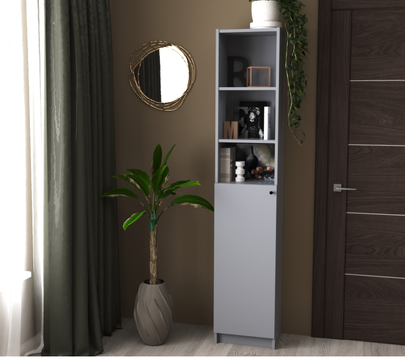 Дверь для стеллажа Варма серый 96_5