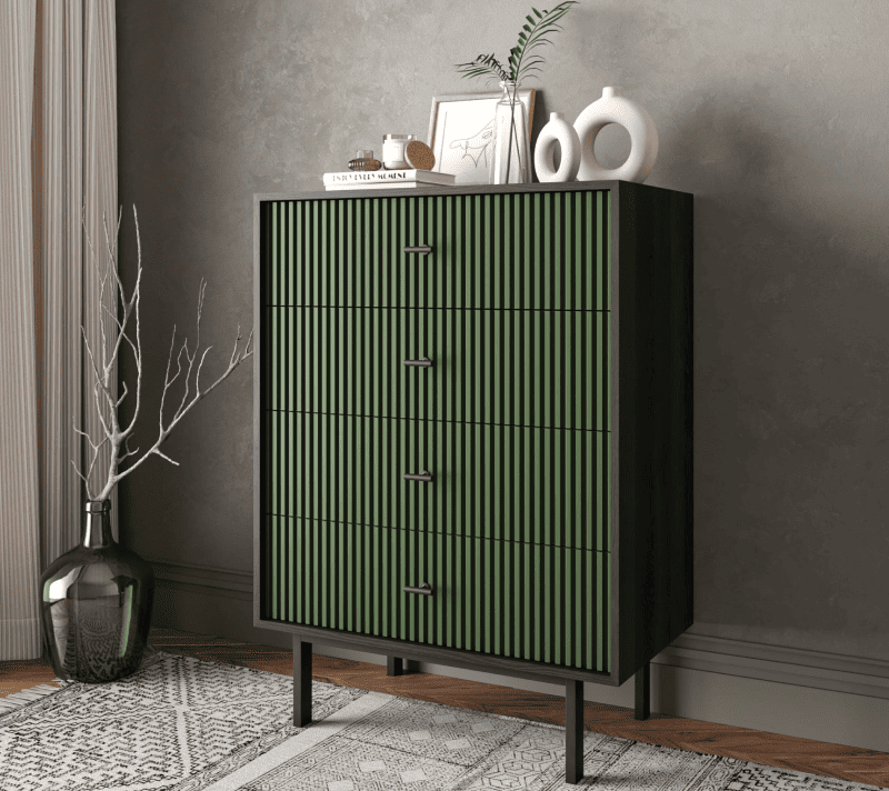 Комод Эмерсон зеленый/черный EM18/green/L_3
