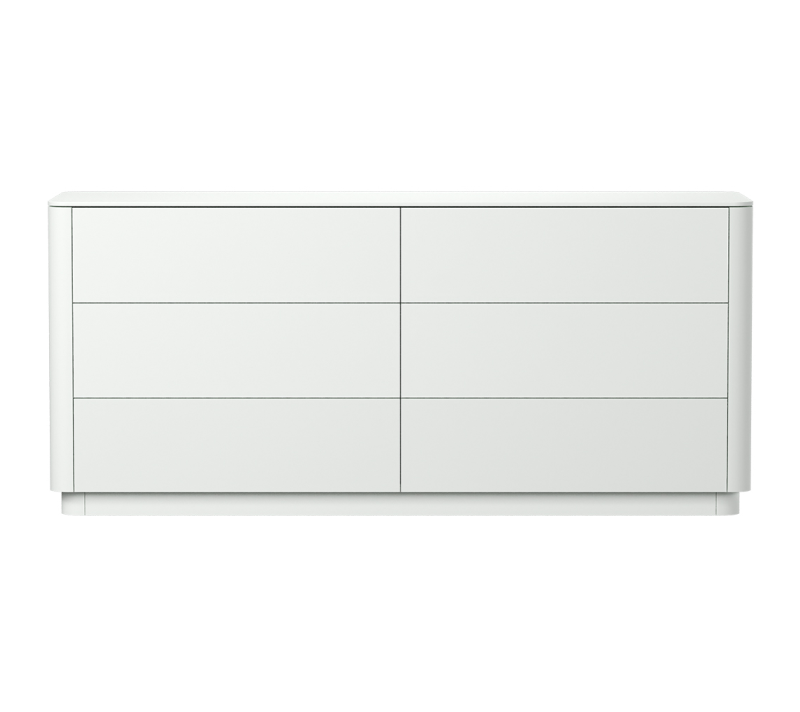 Комод 6 ящиков Tammi белый 170