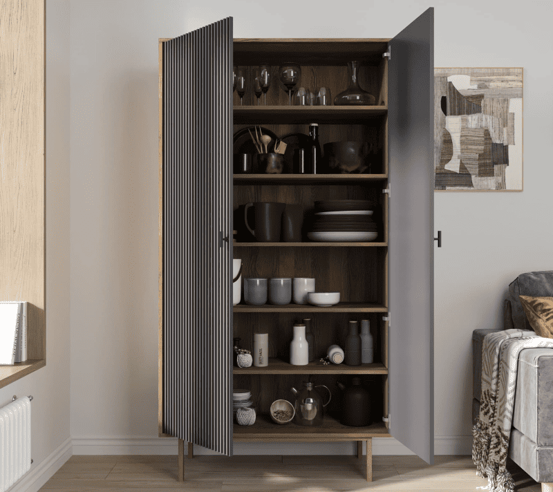 Шкаф Emerson черный/коричневый EM091/7024/L_2