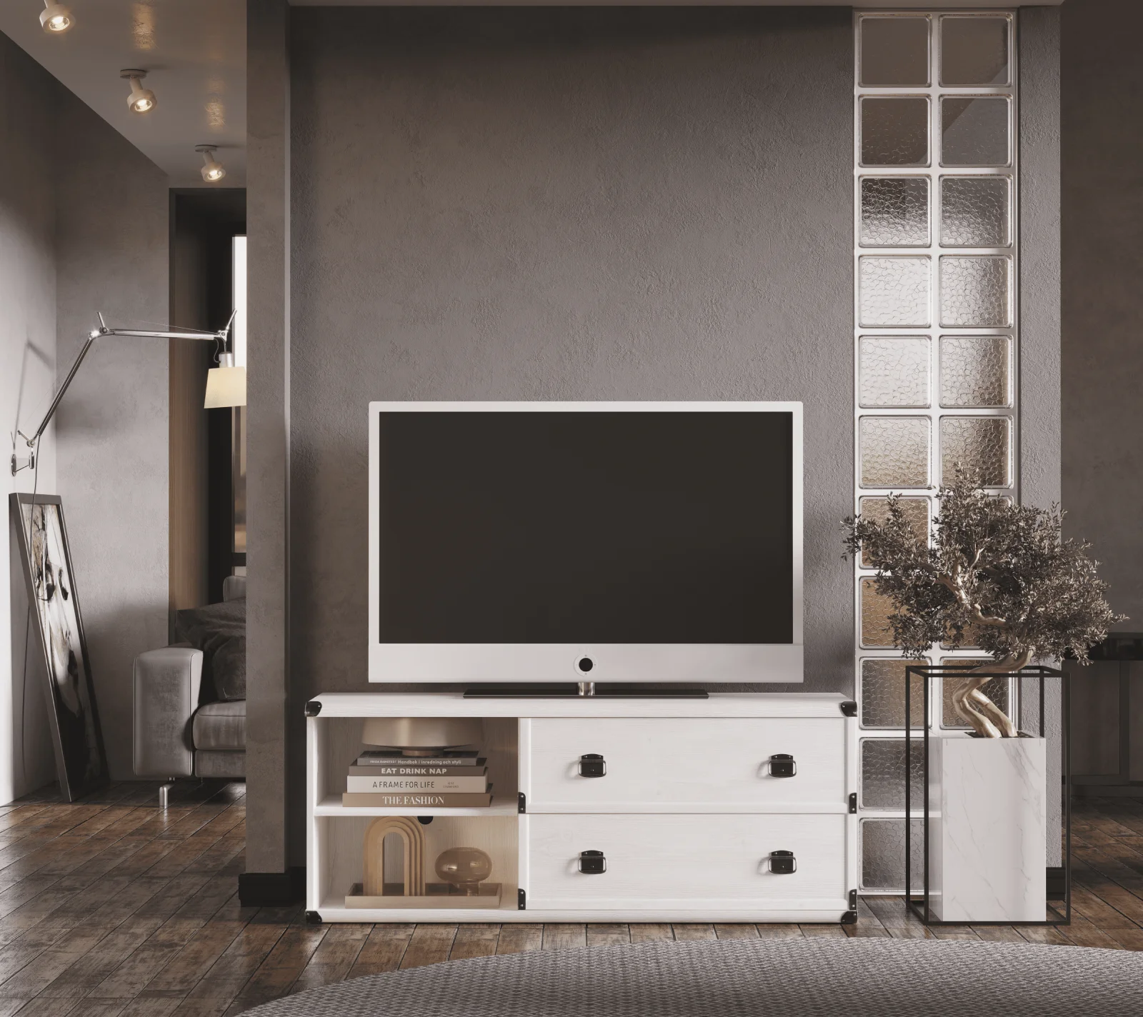 Тумба под телевизор Индиана сосна каньон JRTV/130_1