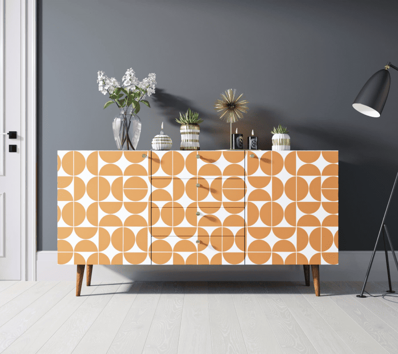 Тумба-комод Berber оранжевый/белый BB14/Print_14_1