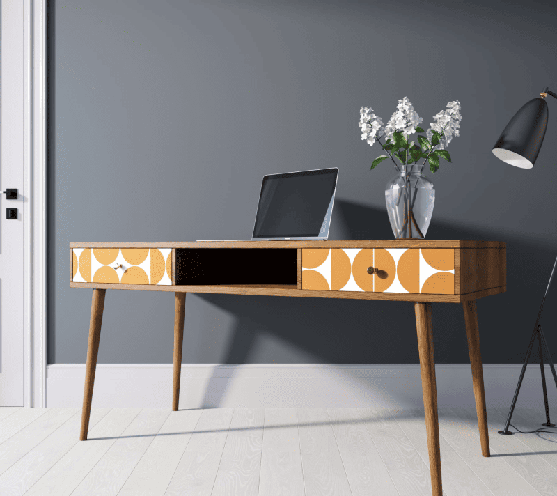 Стол письменный Berber оранжевый/коричневый BB18/Print_14_3