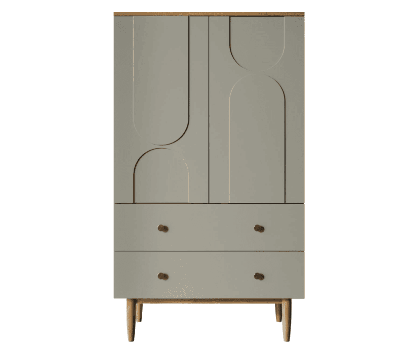 Тумба-комод Arka серый/бежевый AR14-F2