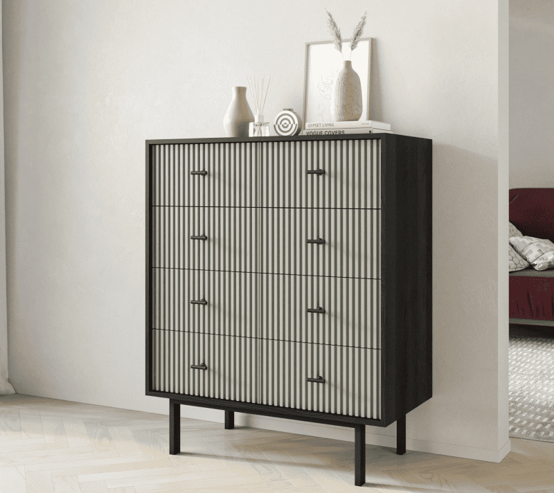 Комод Emerson серый/черный EM20/gray/L_3