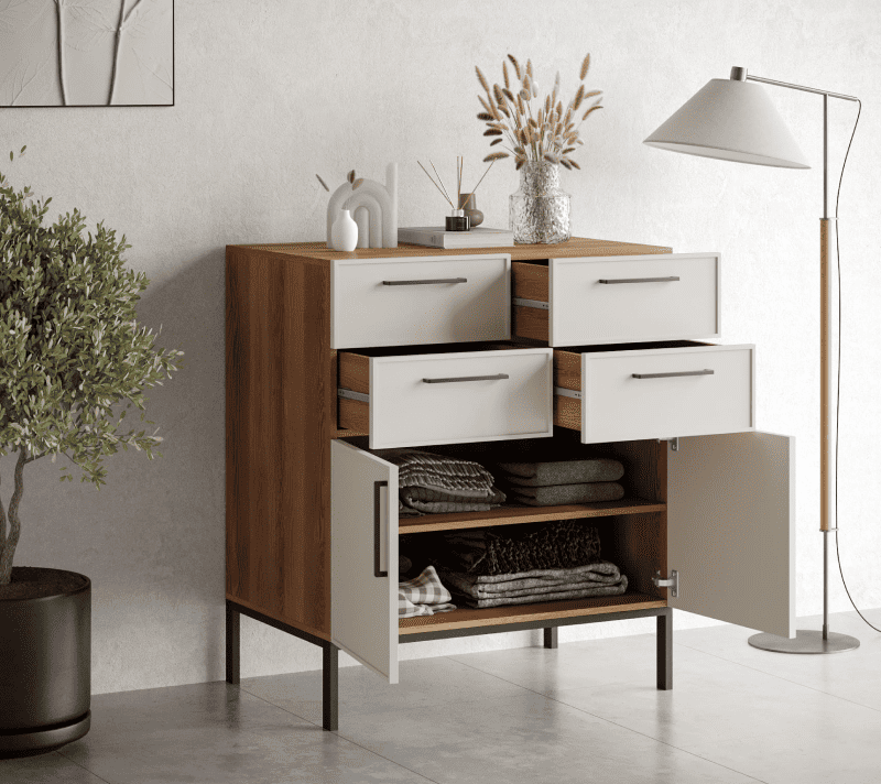 Тумба-комод Nicole белый NLN17_2