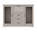 Тумба-витрина Флоренция персидский жемчуг KOM2W3S1B