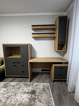 Стол письменный Grace дуб наварра/графит BIU2S