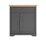 Тумба Жасмин графит/дуб артизан KOM2D1S