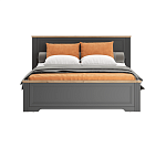 Кровать Жасмин графит/дуб артизан LOZ160x200