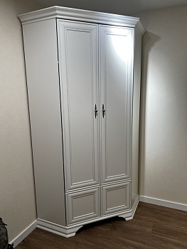 Шкаф угловой Kentaki белый