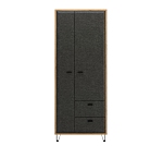 Шкаф Грейс дуб наварра/графит SZF2D2S