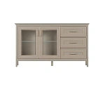 Тумба-витрина Классик глиняный серый KOM2W3S