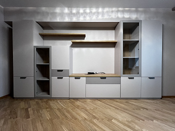 Полка навесная Modern персидский жемчуг/дуб наварра T