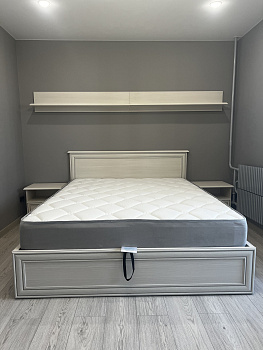 Кровать с подъемным механизмом Tiffany вудлайн кремовый 160x200