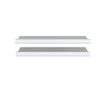 Комплект полок для обуви Моби белый POLB/100