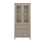 Витрина с подсветкой Классик глиняный серый REG2W2D1S