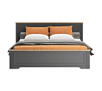 Кровать Жасмин графит/дуб артизан LOZ180x200