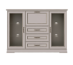 Тумба-витрина с подсветкой Флоренция персидский жемчуг KOM2W3S1B